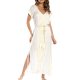 Long-Sleeve Embroidered Bikini Jacket